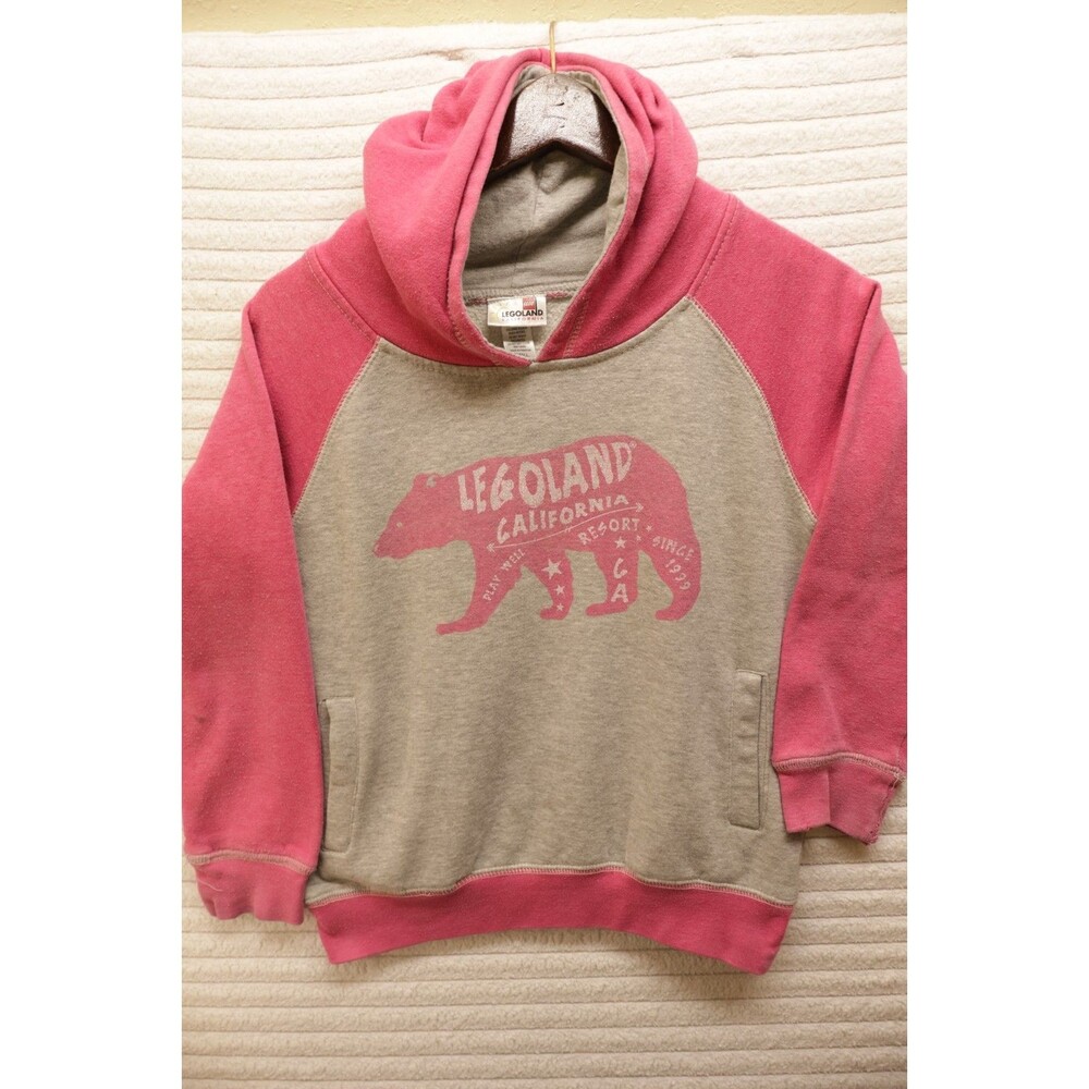 Legoland Hoodie Pink Youth Size Small Girls With Pockets Y2K Amusement Park